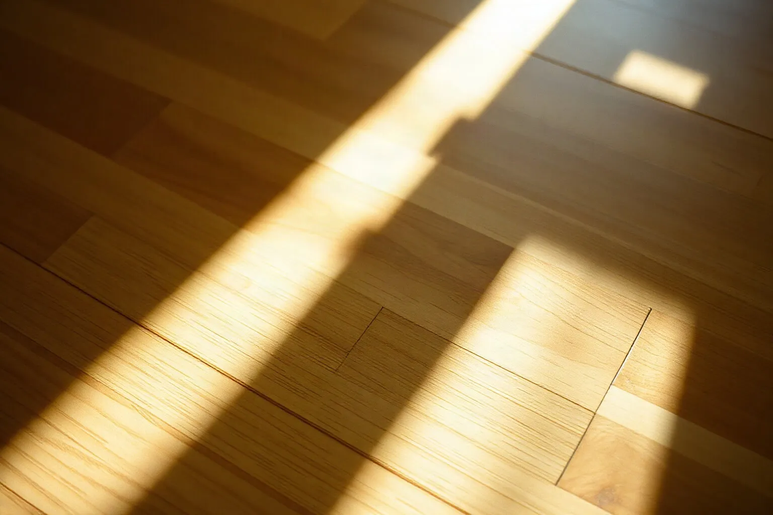 Dettaglio della superficie del parquet segnata dall'uso