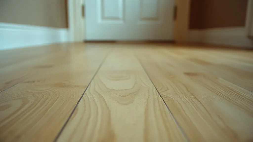 Pavimento consumato in una fascia davanti alla porta