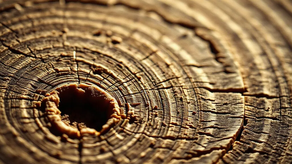 Venatura di una tavola di rovere in primo piano